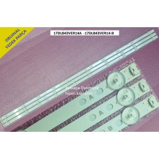 VESTEL 43U9500 - 43U9510 - 43U9600 Led bar, 17DLB43VER14-A, 17DLB43VER14-B
